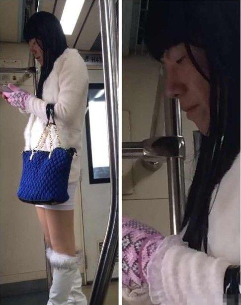 突然发现一个女人……女人……